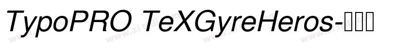 TypoPRO TeXGyreHeros字体转换